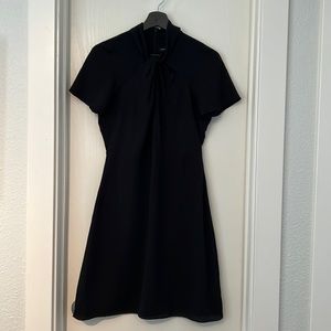 Wm’s Banana Republic Black Short Sleeve Mock Neck Dress - Size 2